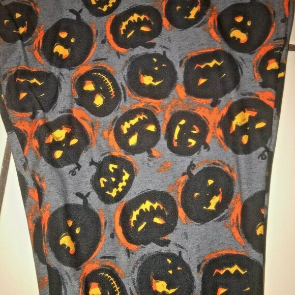 NWT TERRA & SKY SCARY PUMPKINS LEGGINGS SIZE 4X - Picture 5 of 5
